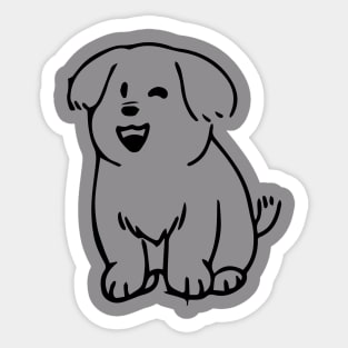 happy puppy Sticker